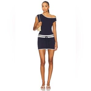 SNDYS Windsor Mini Dress in Navy